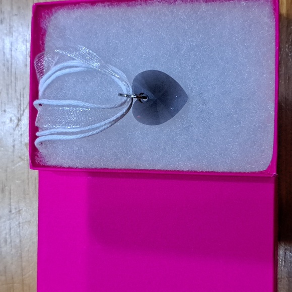 Moon & Stars Crystal Heart Necklace - Picture 4 of 6